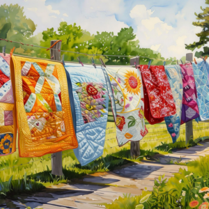 Quilts On The Line Puzzle 1000pc