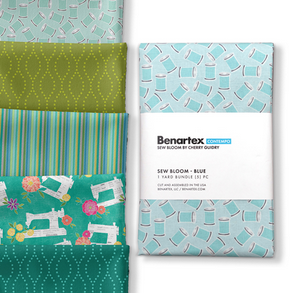 Benartex Sew Bloom 1 Yard Bundle -Blue