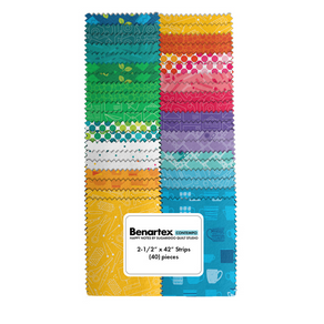 Benartex Happy Notes Strip-pies