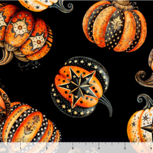 QT Fabrics Jeepers Creepers Pumpkin Toss