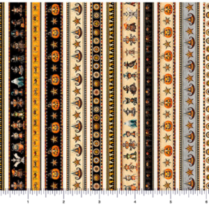 QT Fabrics Jeepers Creepers Border Stripe