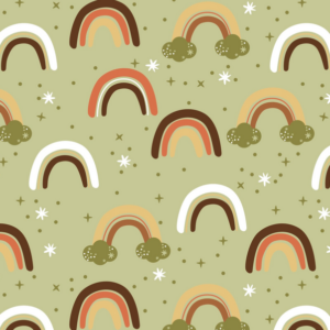 David Textiles Nature Rainbow Flannel