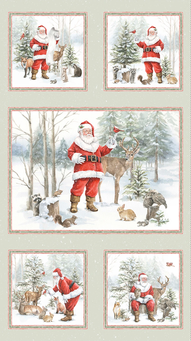 Woodland Whispers Santa's Woodland Wonder Panel