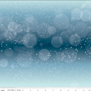 RBD Winter Magic 107/108" Wide Back Flurries Blue