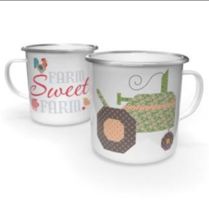 Lori Holt Farmer's Daughter Enamel Tin Mug