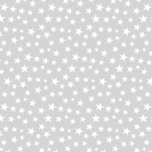 David Textiles Ditsy Stars White/Grey