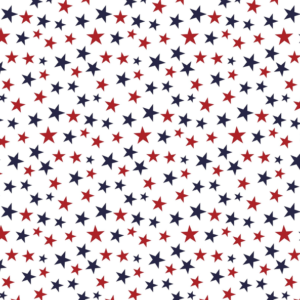 David Textiles Ditsy Stars White/Red/Blue